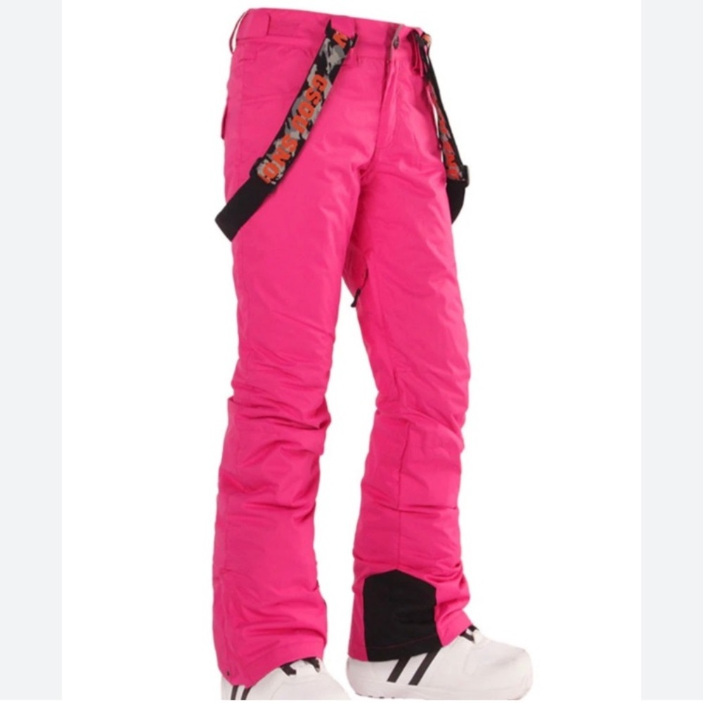 GSOU pink snow pants XS